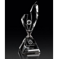 Silver Lightning Golf Crystal Award